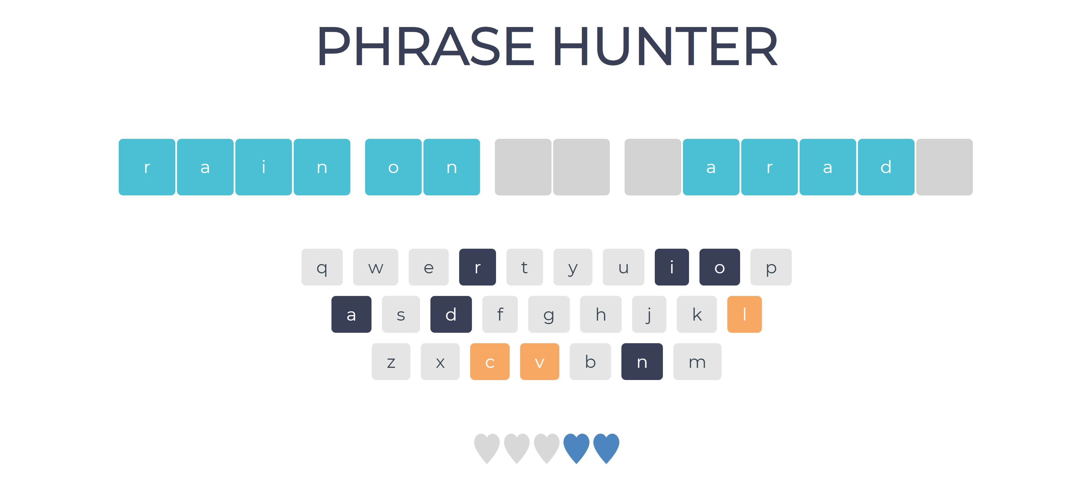 Phrase Hunter Game